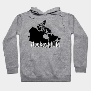 Hockey Mom with Canada outline Hoodie